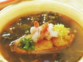 蝦尾梅乾菜魚湯