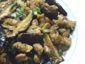 蚝油鮮菇炒肉