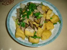 肉炒油豆腐