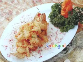 粵式焗鱸魚