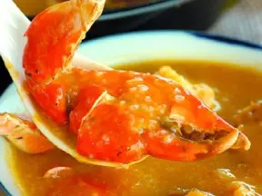 黃耳金瓜水蟹粥