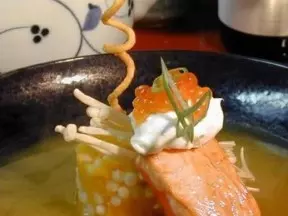 南瓜三文魚味噌湯