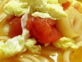 西紅柿雞蛋熱湯麵