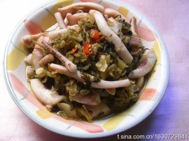 魷魚炒鹹菜