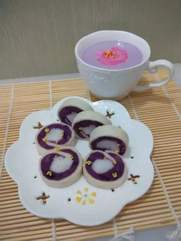 紫薯山藥卷