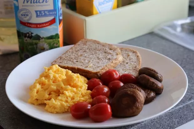 有Scrambled Egg的營養早餐