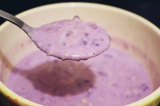 奶香紫薯燕麥煳