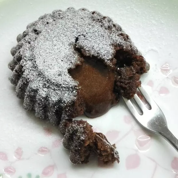 巧克力熔岩蛋糕(全圖文超簡單)