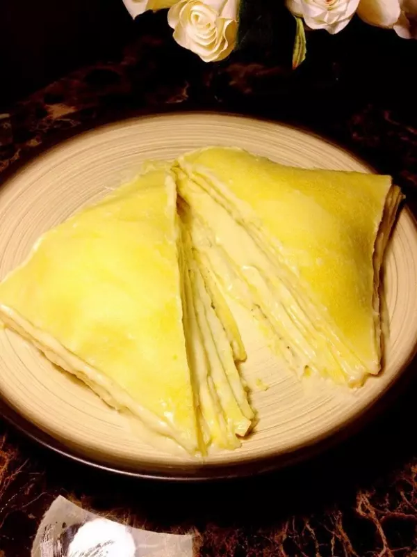 榴槤千層蛋糕（stratiform cake）