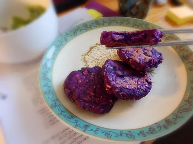 紫薯燕麥餅