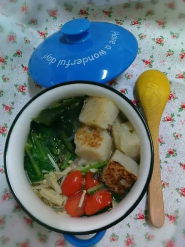 無鹽料理 - 蘿蔔糕湯(五辛素)