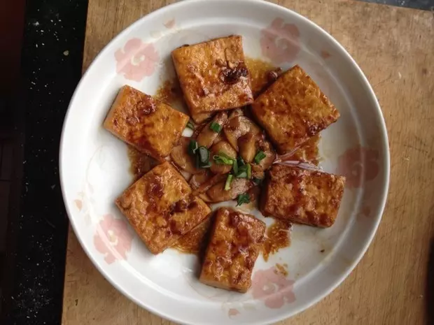 香煎豆腐杏鮑菇