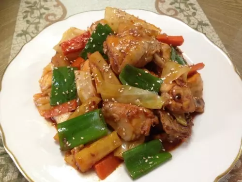 韓式春川辣炒雞排춘천닭갈비，簡單做料理