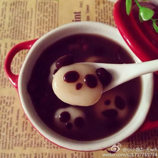 熊貓紅豆湯圓
