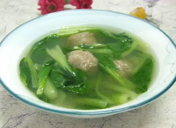 青菜肉丸湯