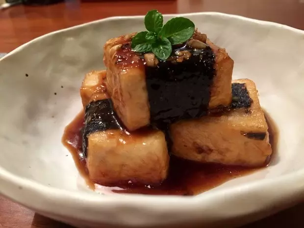 海苔卷豆腐澆汁燒