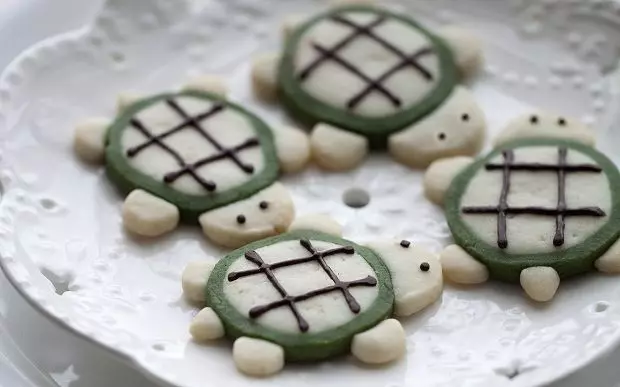 36個步驟圖做超喜感的烏龜餅乾