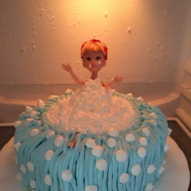 榴芒美女洗澡蛋糕