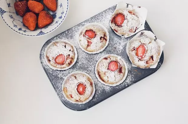 鮮草莓奶油酥餅馬芬&lt;Strawberry Shortcake Muffin&gt;