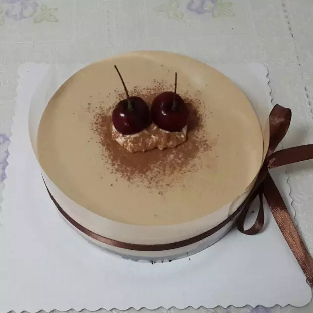 摩卡凍芝士蛋糕（6寸圓形活底模 16厘米）
