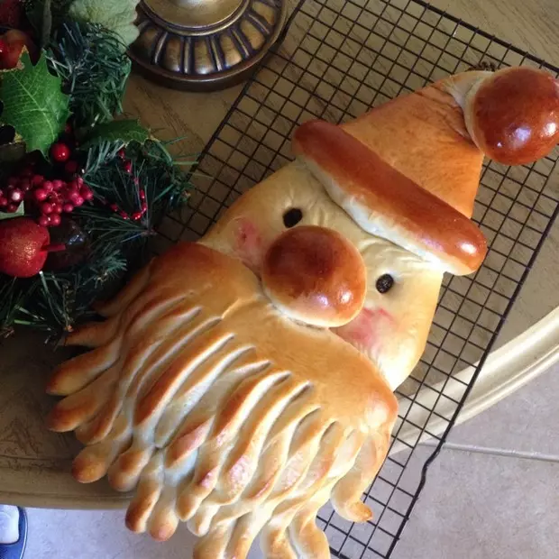 花式麵包--聖誕老人應景篇