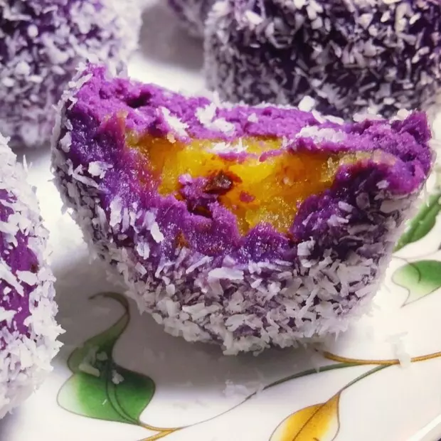 紫薯奶黃糯米糍