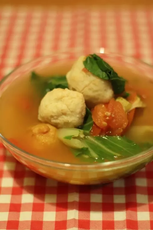 董太的私房菜--青菜魚丸湯