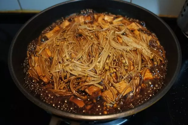 金針菇燒豆腐