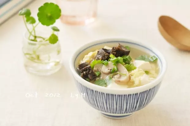 豆腐菌菇海參湯