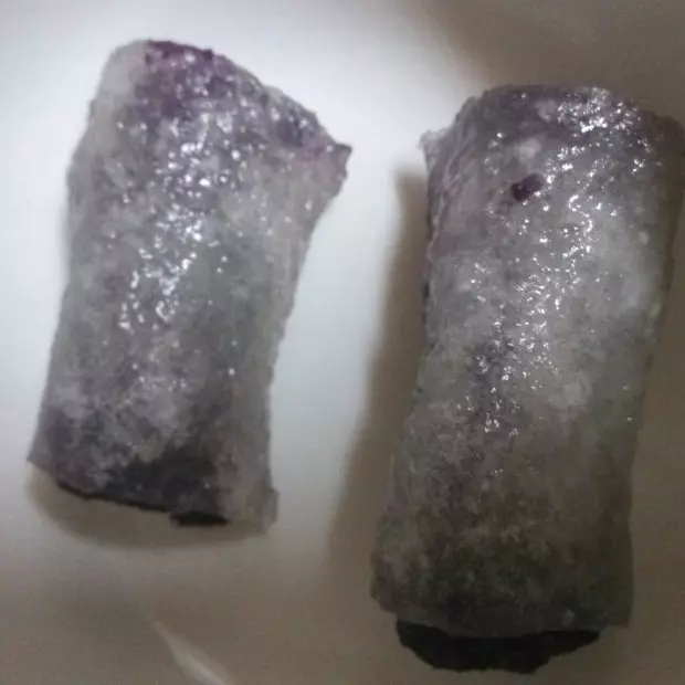 西米粉小點心～水晶紫薯卷（簡約版）