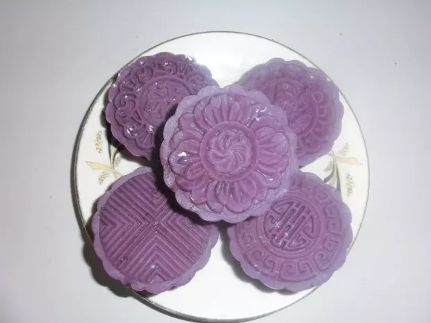 紫薯豆沙月餅