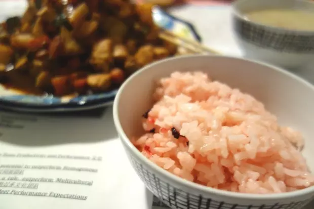 粉紅米飯