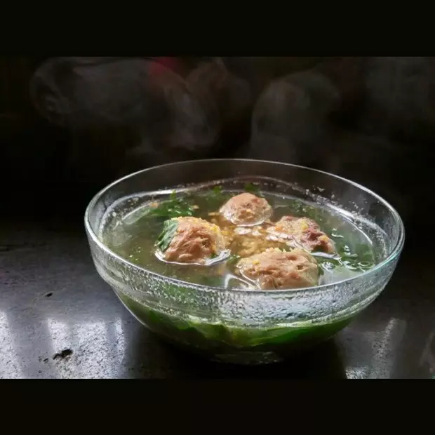 潮州牛肉丸枸杞菜湯