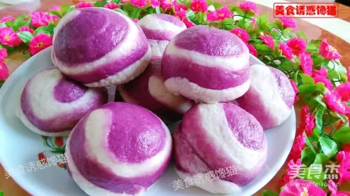 螺紋紫薯花生包