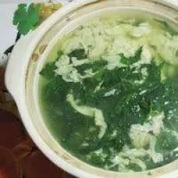 菊葉蛋湯的做法