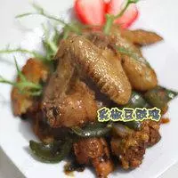 彩椒豆豉雞的做法