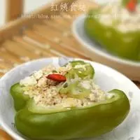 豆腐釀青椒的做法