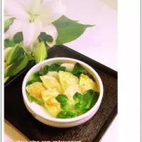 菊花菜燴蛋餃的做法