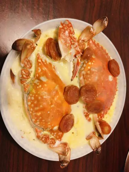 雞蛋蒸螃蟹