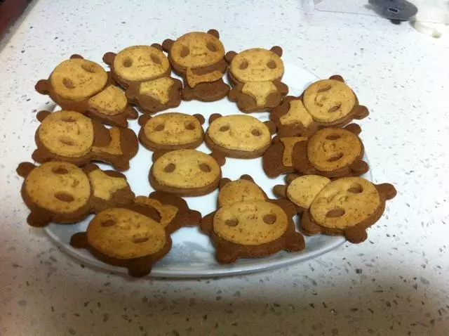卡哇伊熊貓餅乾