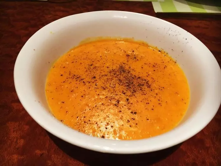 南瓜胡蘿蔔奶油芝士濃湯