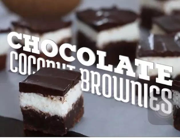 巧克力椰絲布朗尼 chocolate coconut brownie