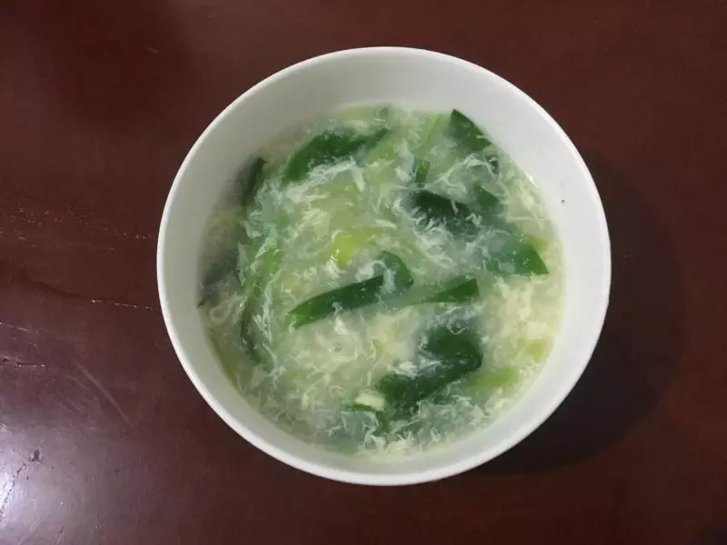 青菜絲瓜面魚湯