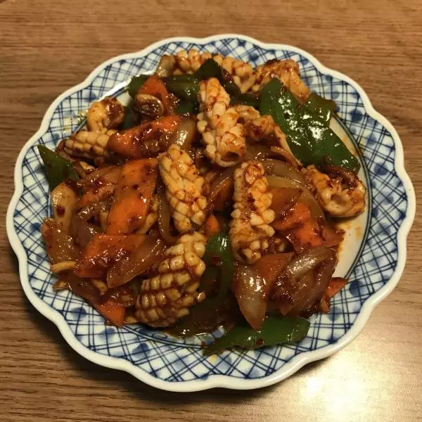 韓式辣炒魷魚
