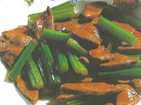 豬肝炒芹菜