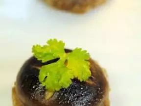 燕麥香菇蒸肉餅