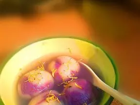 紫薯芝麻湯圓