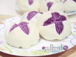 紫薯花開饅頭