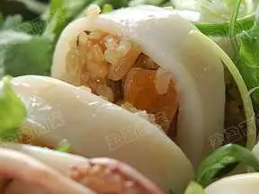 荷香糯米魷魚卷