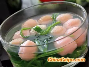 菠菜魚丸湯